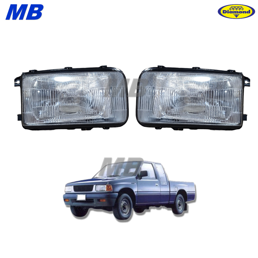 ไฟหน้า มังกรทอง TFR ISUZU ปี 1988 - 1994 ตาเต็ม * ตราเพชร *