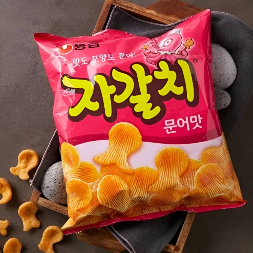 ขนมเกาหลี nongshim taco chip jagalchi seafood flavor 60g 농심 자갈치 해물맛