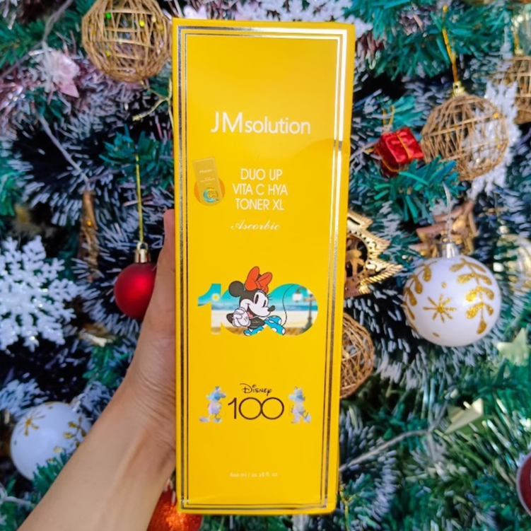 พร้อมส่ง/แท้จากเกาหลี 💯 Disney x JM Solution Duo Up Vita C Hya Toner 600 ml.