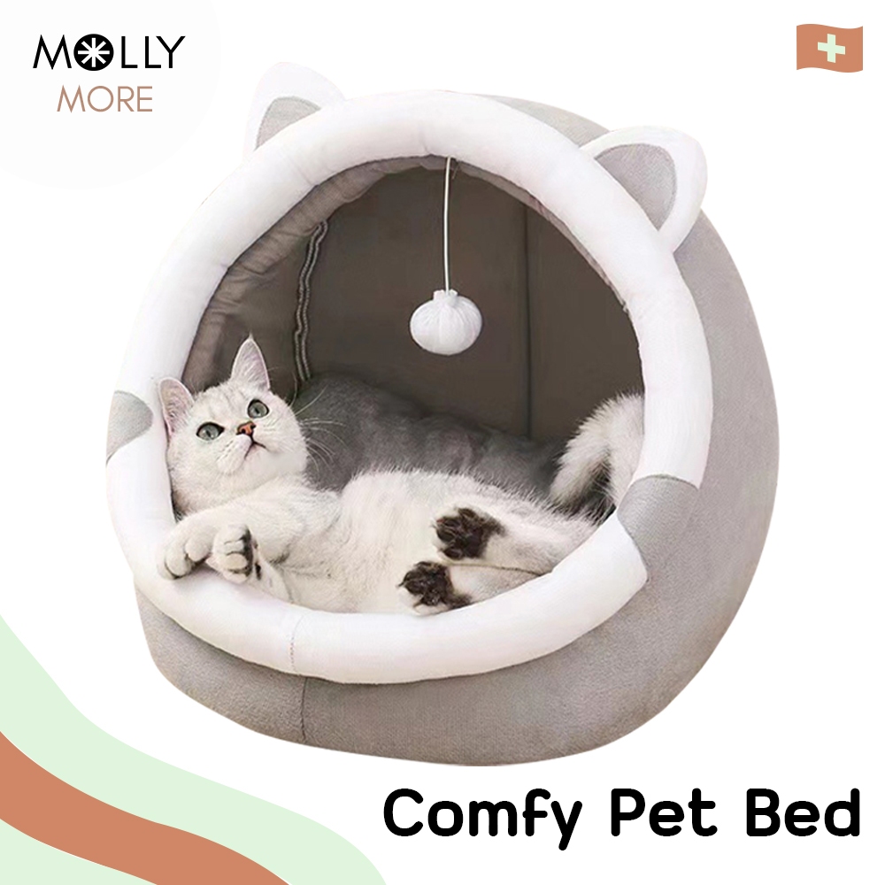 MOLLY โดมแมวนุ่มนิ่ม  สบาย Comfy Bed ที่นอนสัตว์เลี้ยง ที่นอนแมว ที่นอนหมา ที่นอนสุนัข เบาะแมว เบาะส