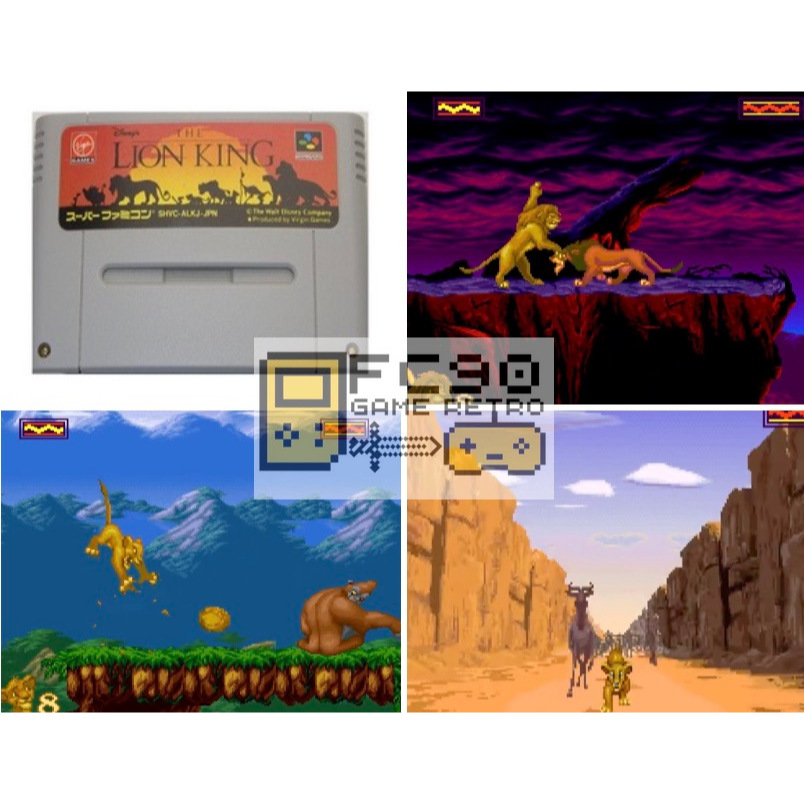 ตลับเกมไลอ้อนคิง The Lion King [SFC] ตลับมือสอง สำหรับนักสะสมเกมเก่ายุค90 ซุปเปอร์ฟามิคอม Super Fami