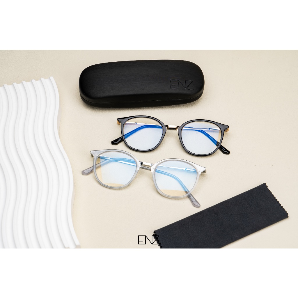 ENVISZO แว่นตา รุ่น EZ3998 Blue Control แบบทรงกลม Eye Cat เล่นคอมพิวเตอร์ ตัดแสงฟ้า ถนอมสายตา