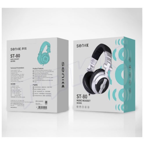 SENIC รุ่น ST-80 STEREO HEADPHONES หูฟังสำหรับฟังเพลงไฮไฟซับวูฟเฟอร์ Enhanced Super BASS Noise - Isolating - รูปที่ 4