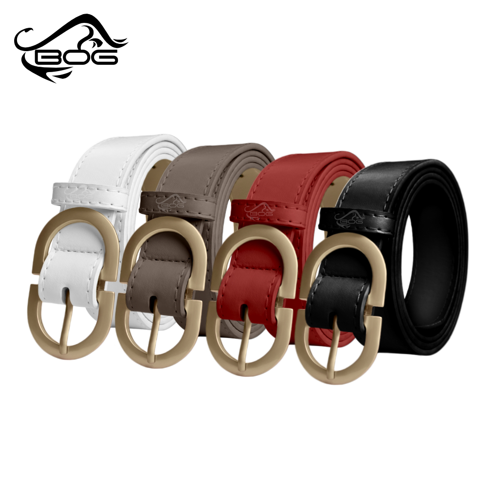 MG LEATHER เข็มขัดผู้หญิง B-32 มี 4 สี เข็มขัดแฟชั่น เข็มขัดหนัง สำหรับผู้หญิง Women's Fashion Casual Pin Buckle Belt - รูปที่ 7