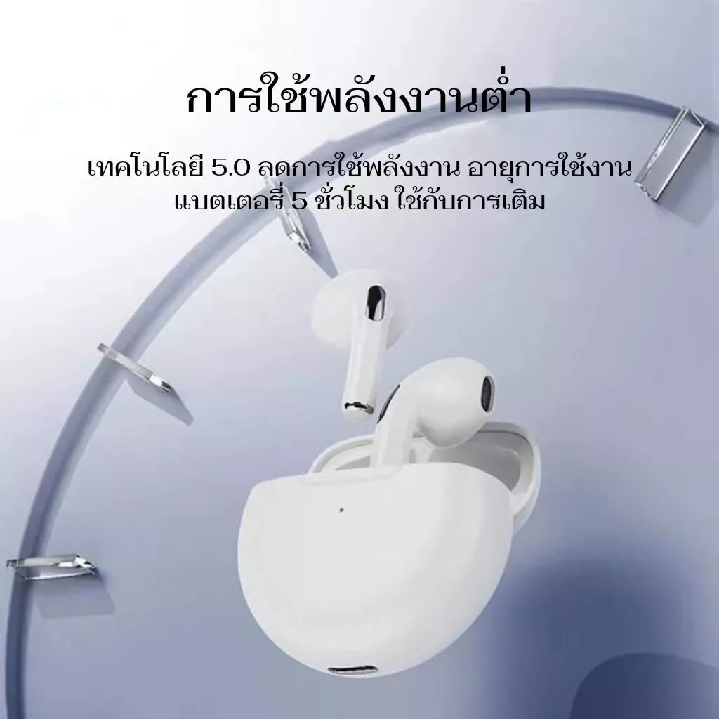 TWS หูฟัง Bluetooth ไร้สาย สัมผัสอัจฉริยะ สเตอริโอ thumbnail 8