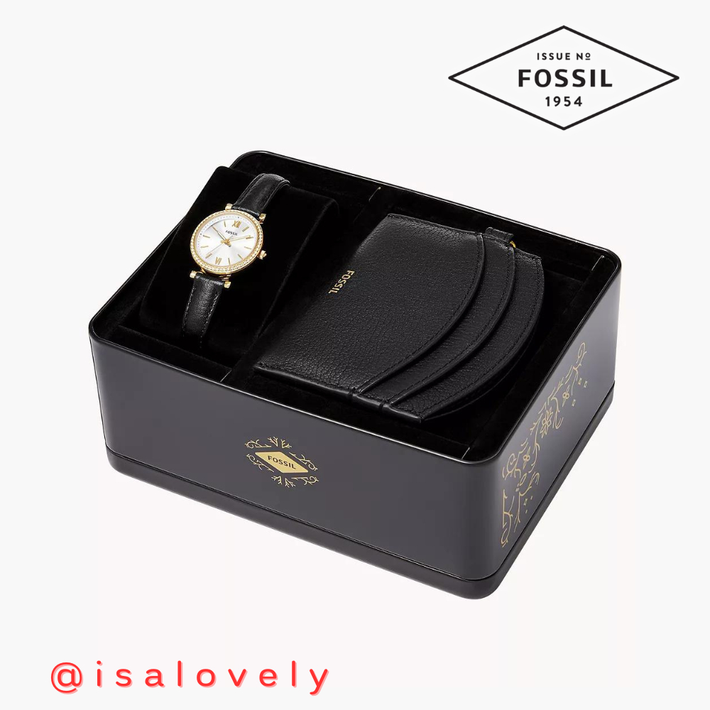 📌Isa Lovely Shop📌  FOSSIL WOMEN WATCH AND CARD CASE GIFT SET ES5180SET