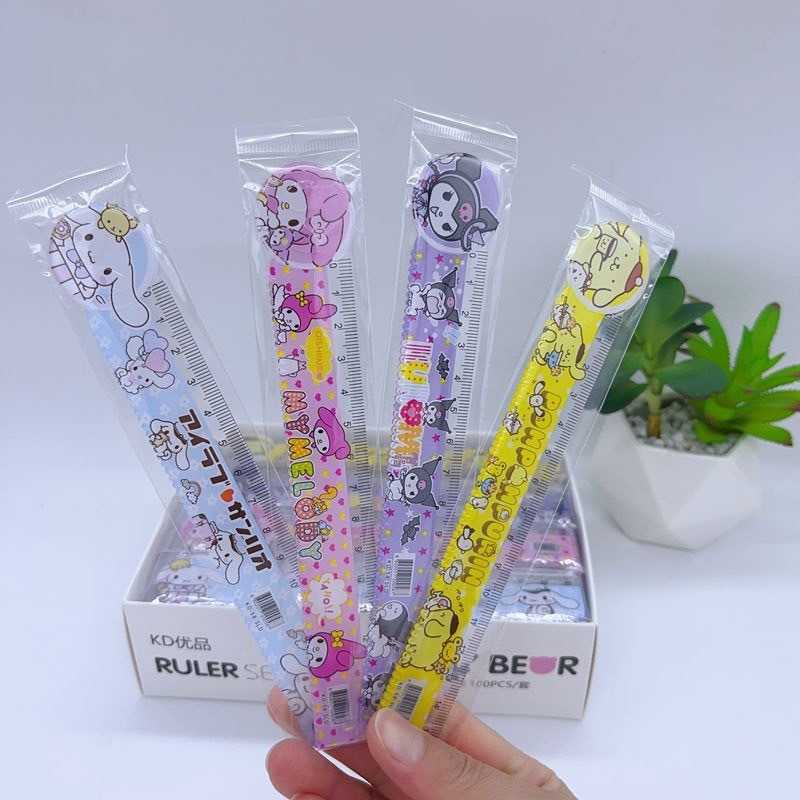 ไม้บรรทัดลายซาริโอมี4ลาย