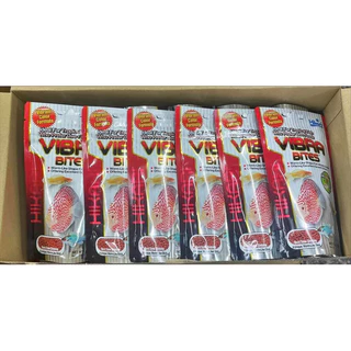 Hikari Vibra Bites (อาหารปลาชนิดจมน้ำออกแบบให้เม็ดอาหารมีลักษณะเหมือนสิ่งมีชีวิต)