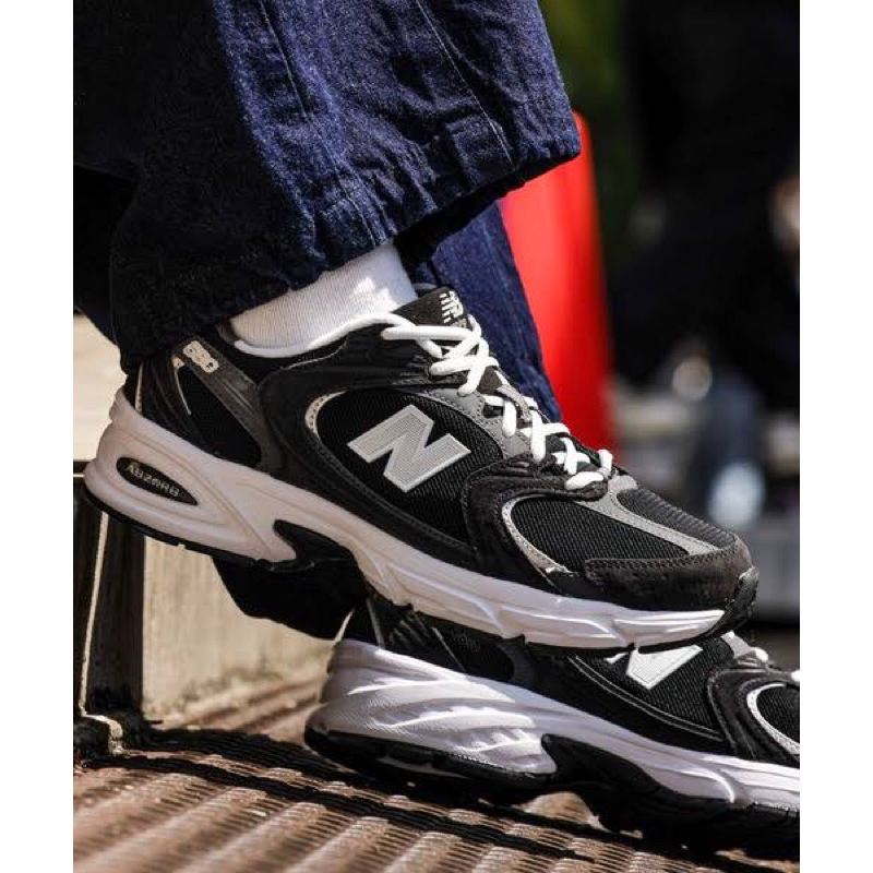 New Balance NB MR530 CC สีดำตัดสีขาวแมทง่าย ใส่เดิน เที่ยว ทำงานเหมาะสุดๆ🏴🏳️