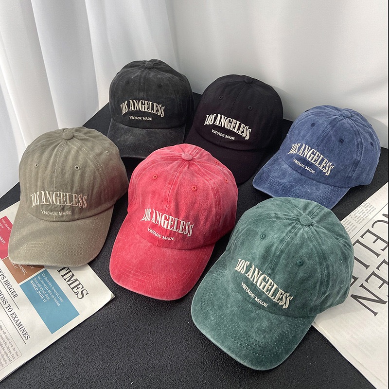 มีสีส้ม// SANER หมวกแฟชั่น  ปัก Los Angeles (มี 5 สี) หมวกแก็ป