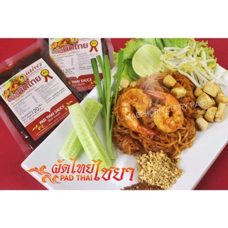 แม่พร ซอสผัดไทย สูตรไชยา น้ำผัดไทยสีแดง สูตรเข้มข้น 120 กรัม ผัดได้ 1 จานใหญ่ สำหรับ 1-2 คนทาน Pad Thai Sauce (Red)
