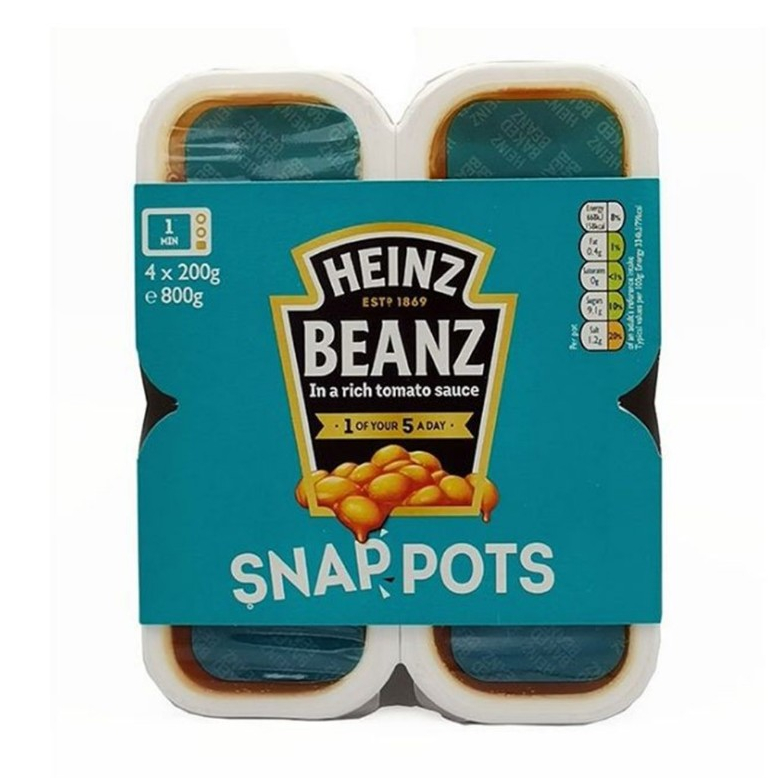 Heinz Baked Beans Snap Pots ไฮนซ์ ถั่วลันเตา สแนปพอท 800g.