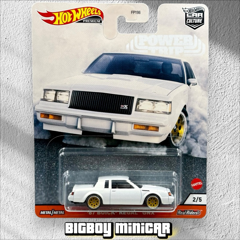Hot Wheels Premium - 87 BUICK REGAL"" GNX ล้อยาง