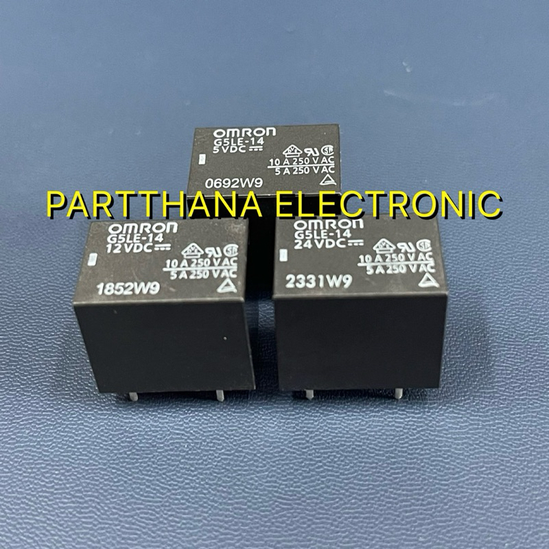 RELAY G5LE-14 5VDC 12VDC 24VDC 5ขาลงปริ้น พร้อมส่งในไทย