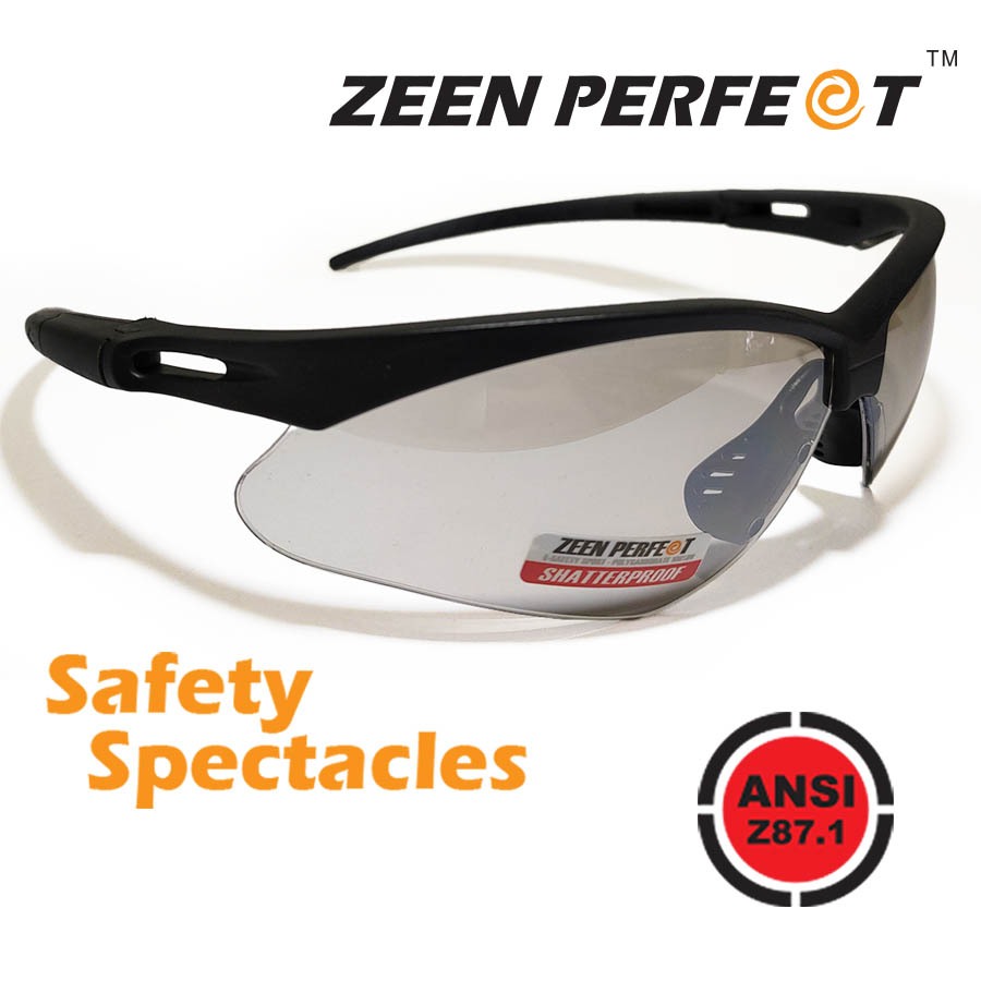 แว่น Safety ZEEN PERFECT 92220 Design Sport (Nemisis Series) โฉบเฉี่ยว มาตราฐาน ANSI Z87.1 Standard