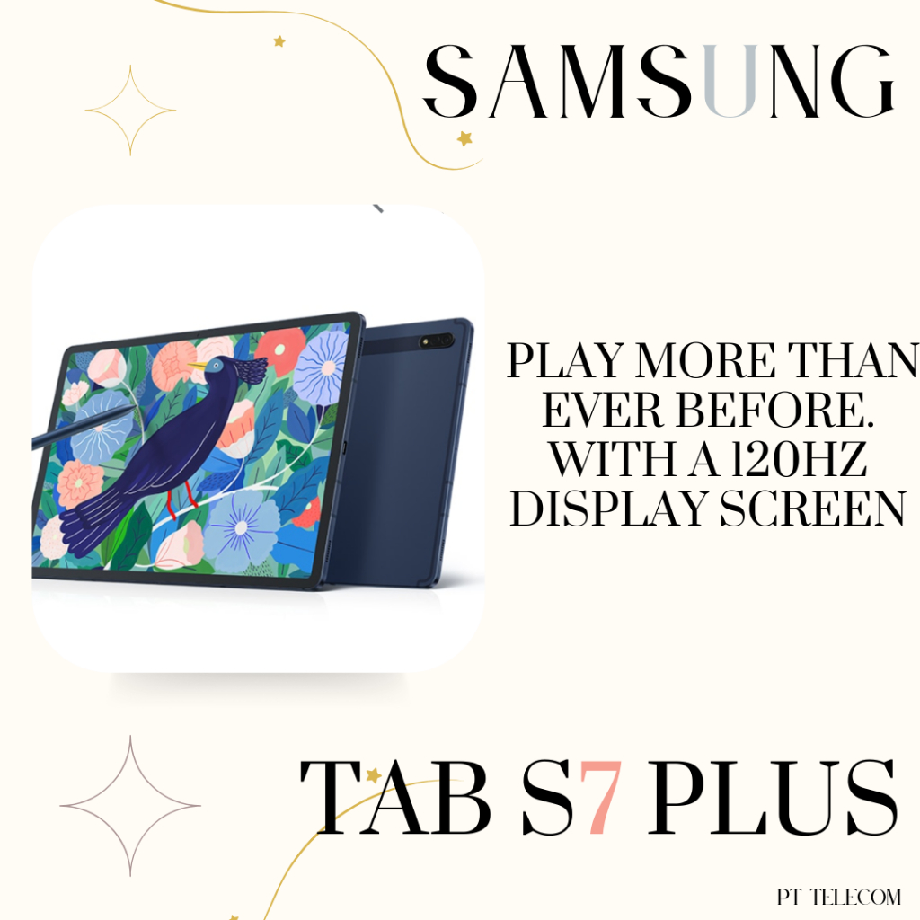 Samsung Galaxy Tab S7+ (4G/LTE) (Ram6/128GB) เครื่องใหม่ศูนย์แท้ เคลียสตอค ประกันร้าน 3 เดือน