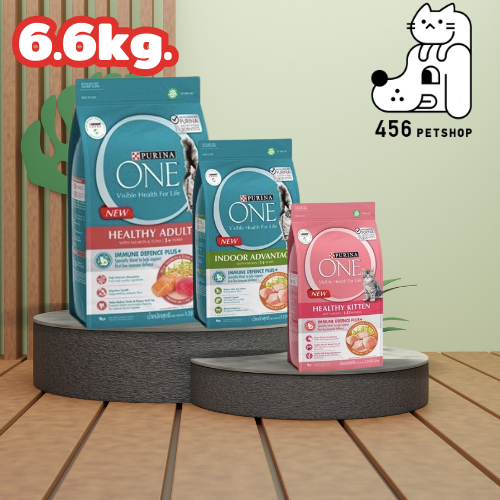 Purina One 6.6kg. มี 3 สูตร เพียวริน่าวัน อาหารเม็ดแมวโตและลูกแมว กระสอบ