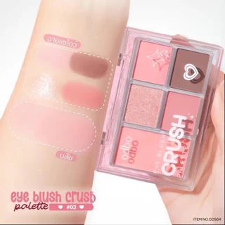Odbo (ODS04)Eye Blush Crush Palette 6g.โอดีบีโอ อาย บรัช ครัช พาเลท อายและบรัชในตลับเดียว.