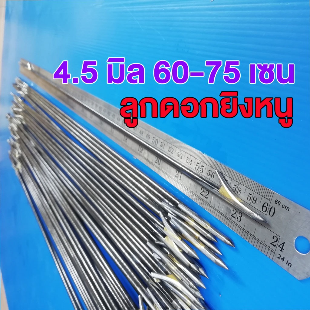 ลูกดอกสำหรับยิงหนู(ล๊อกบนและล๊อกล่าง) ขนาดยาว 60-75 เซน จำนวน 1 ดอก