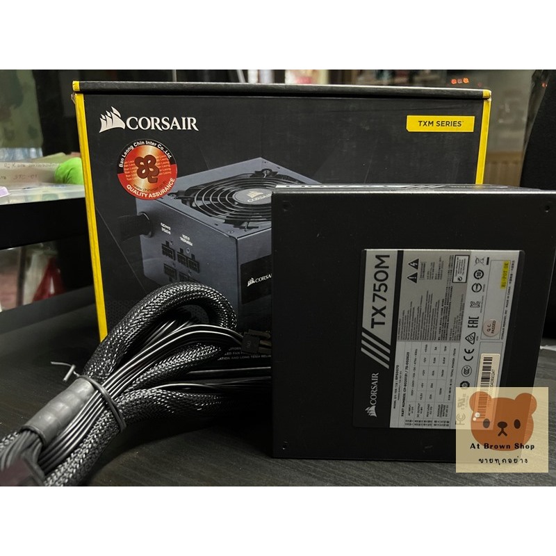 Corsair TX-M Series™ TX750M — 750 Watt 80 Plus® Gold Certified PSU มือสอง ประกันเหลือ