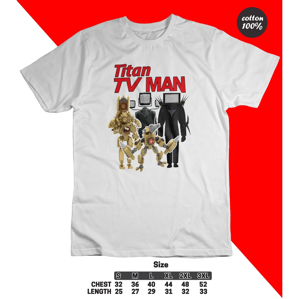 เสื้อยืด SKIBIDI MOTIF TOILET SKIBIDI SPEAKERMAN SKIBIDI TV MAN ราคาถูก