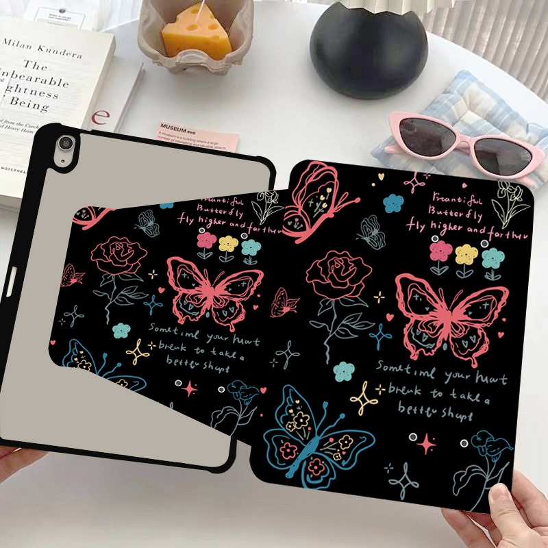 เคสสำหรับ ไอแพด ปรับองศาได้360 องศา เข้ากันได้สำหรับ gen10 Pro11 Air4/5 10.9 gen5/6 9.7 10.2 Gen9 Gen8 Gen7 air3/pro10.5