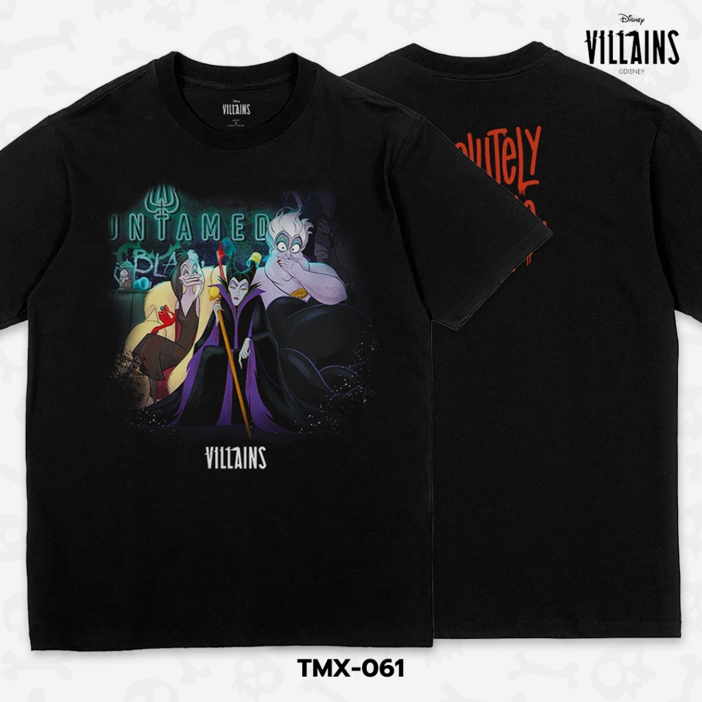 Power 7 Shop เสื้อยืดการ์ตูน "Villains" ลิขสิทธิ์แท้ DISNEY (TMX-061)