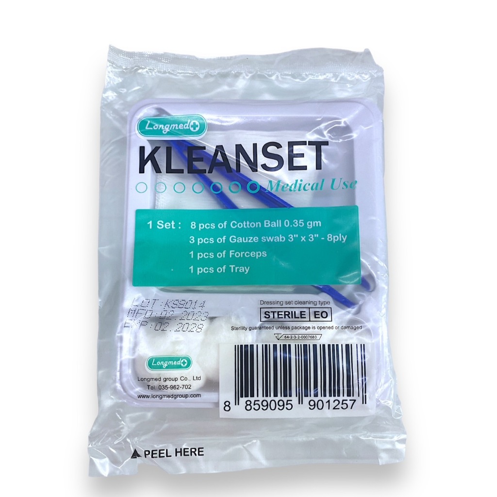 KLEAN SET LONGMED ชุดทำแผล DRESSING SET 1 ซอง