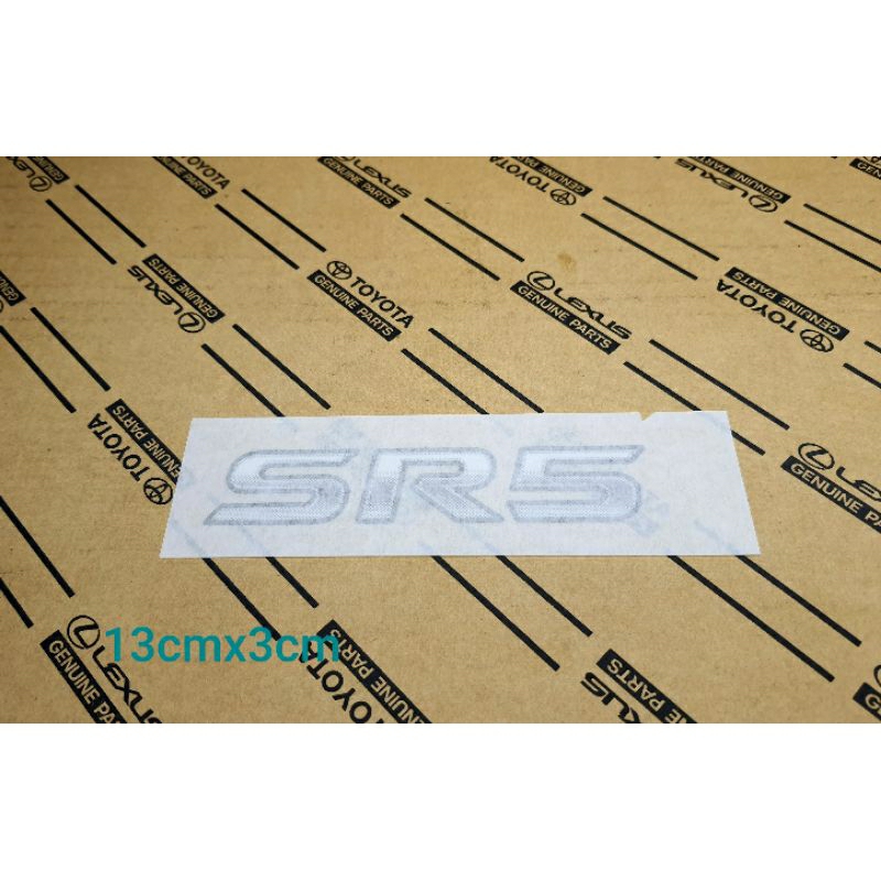 สติกเกอร์ SR5 ของแท้ Toyota Tiger SportCruiser SportRider Vigo