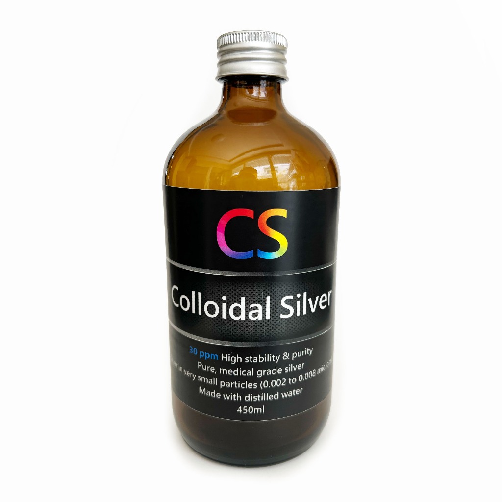 Colloidal Silver - 30 ppm, ซิลเวอร์นาโน, 450 ml