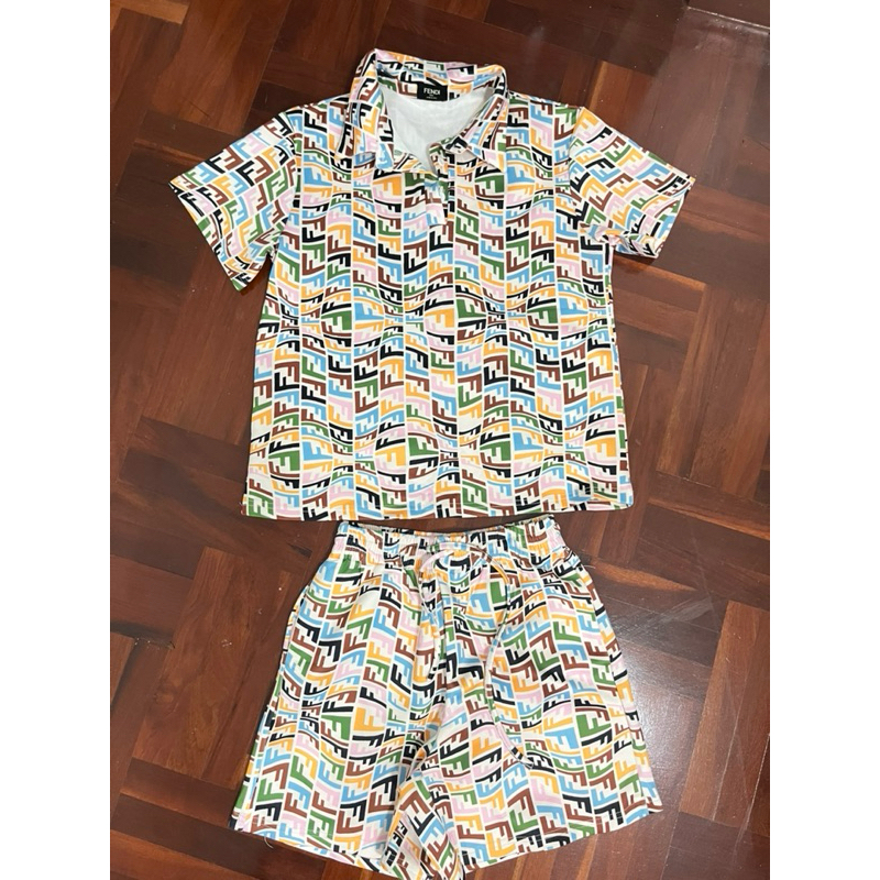 A44ชุดเซตเสื้อกางเกงขาสั้น