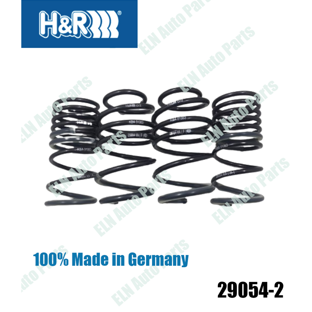 H&amp;R สปริงโหลด (lowering spring) เฟียต FIAT 500 type 312 07 55kw Diesel,Abarth ปี 2007 (เตี้ยลง หน้า 20 มิล, หลัง 35 มิล)