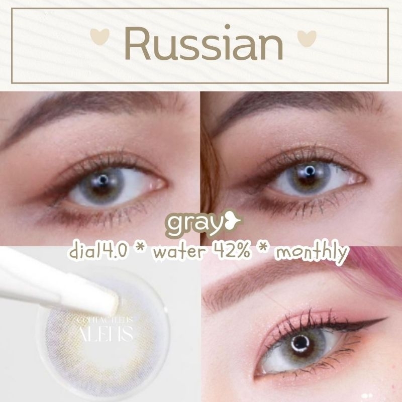 Russian velvet gray | คอนแทคเลนส์รายเดือน