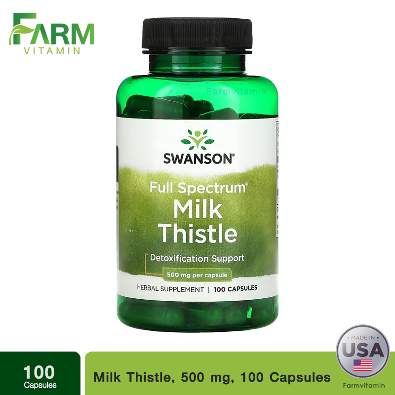 Swanson, Milk Thistle, 500 mg, 100 Capsules