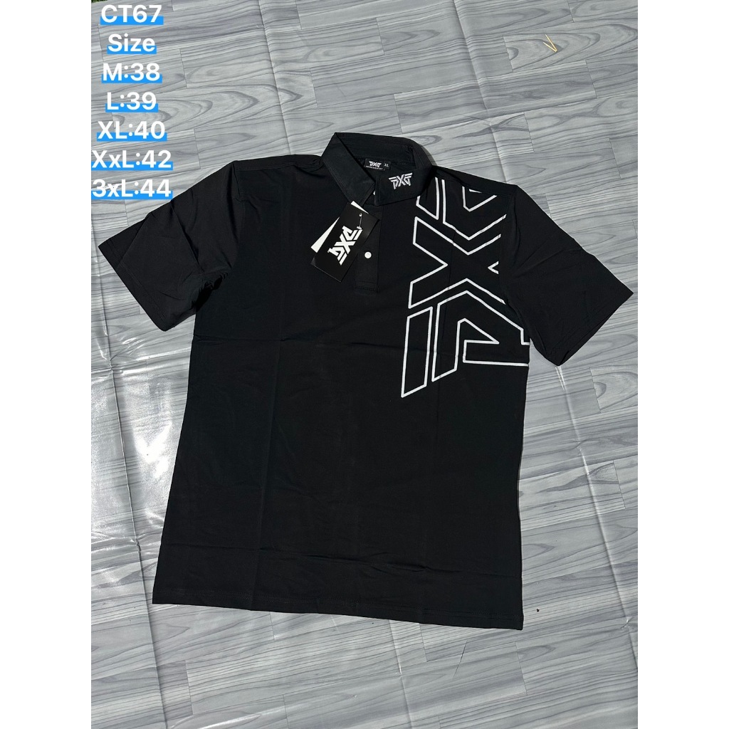 เสื้อกีฬาผู้ชาย แขนสั้น ตีกอล์ฟ ใส่ลำลอง sport man PU12 ส่งเร็ว