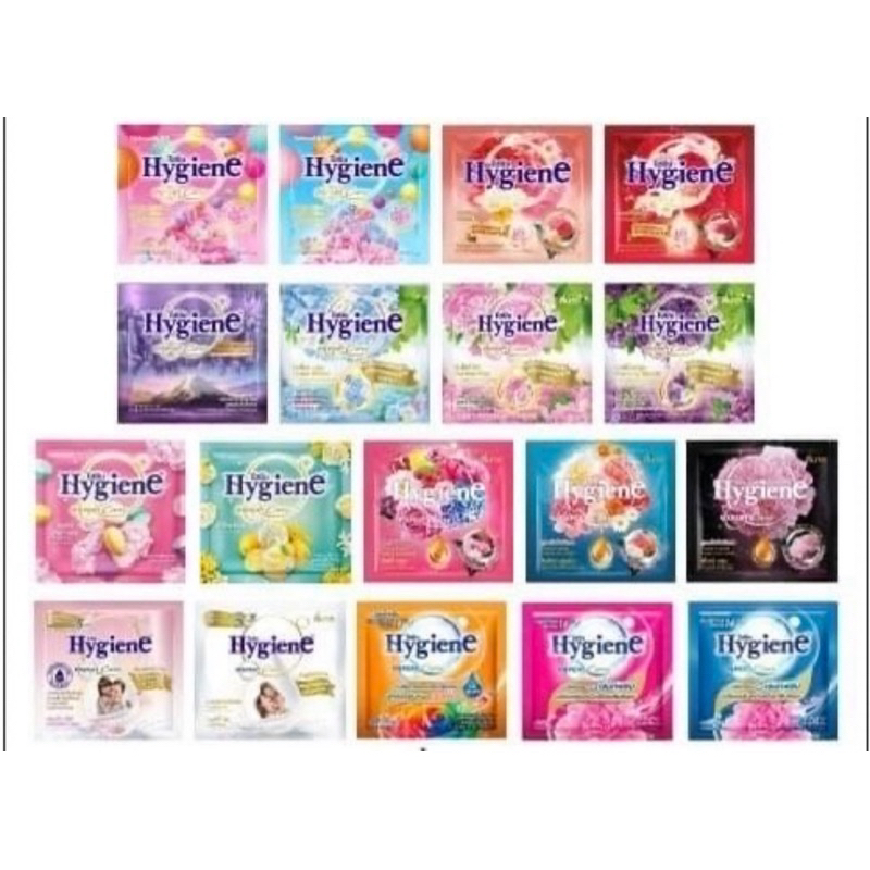 [คละกลิ่น] น้ำยาปรับผ้านุ่ม สูตรเข้มข้นพิเศษ Hygiene expert Care ขนาด 20 มล.