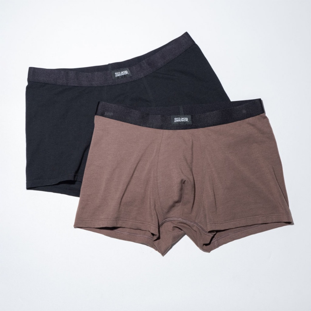 era-won กางเกงใน Zinc Plus Anti-bacteria Underwear ทรง trunk 2 ชิ้น สี Black - Brown ( 1 แพ็ค มี 2 ชิ้น )
