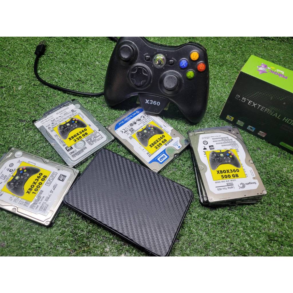 HDD XBOX360 แบบ USB  มีเกมเต็มลูก เลือกได้ เกมส์ KINECT ก็มี สำหรับเครื่องที่แปลง RGH เท่านั้น