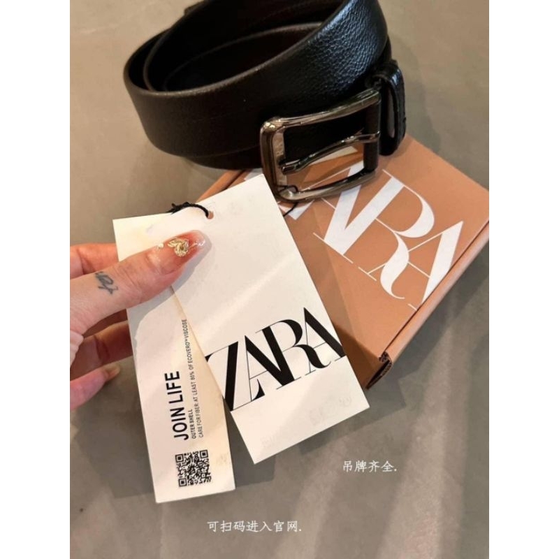 พร้อมส่ง เข็มขัด zara พร้อมกล่อง เข็มขัดผู้หญิง ผู้ชาย มี2หัว เข็มขัดแฟชั่น