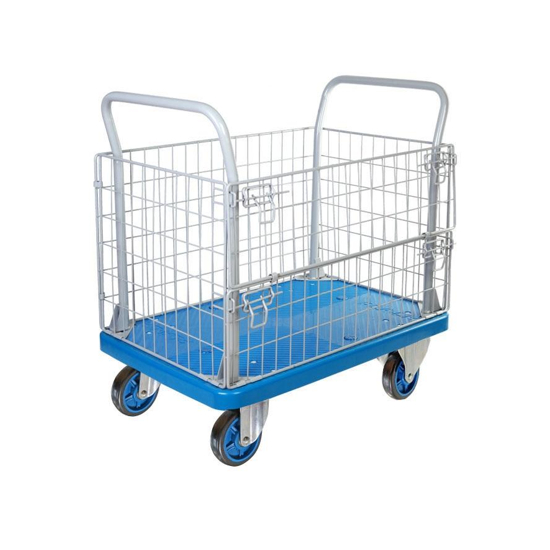 MEDILA รถเข็นตะแกรง มือจับ 2 ข้าง ไฟเบอร์ น้ำหนัก 300กก. รุ่น TROLLEY0013-300RPH