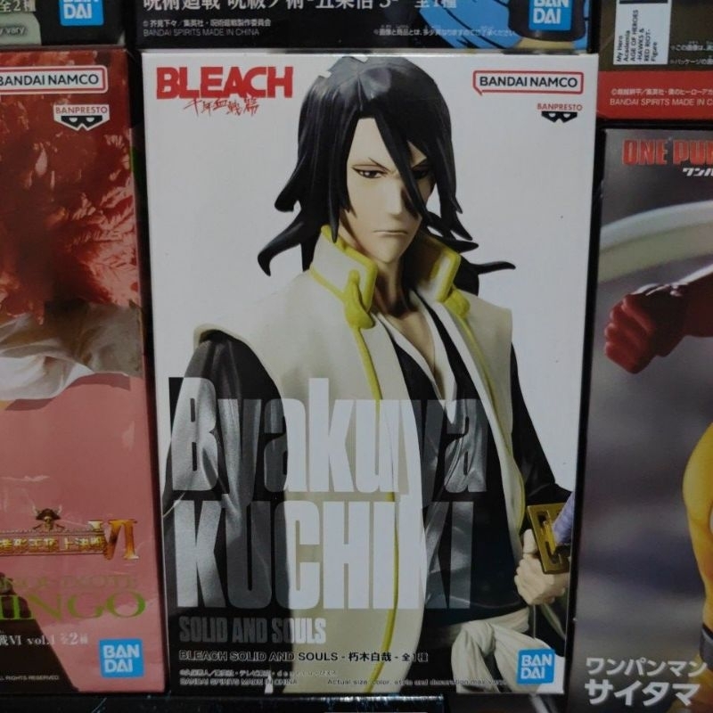 ของแท้💯Bleach Byakuya Kuchiki Figure Banpresto Solid And Souls(เบียคุยะ)