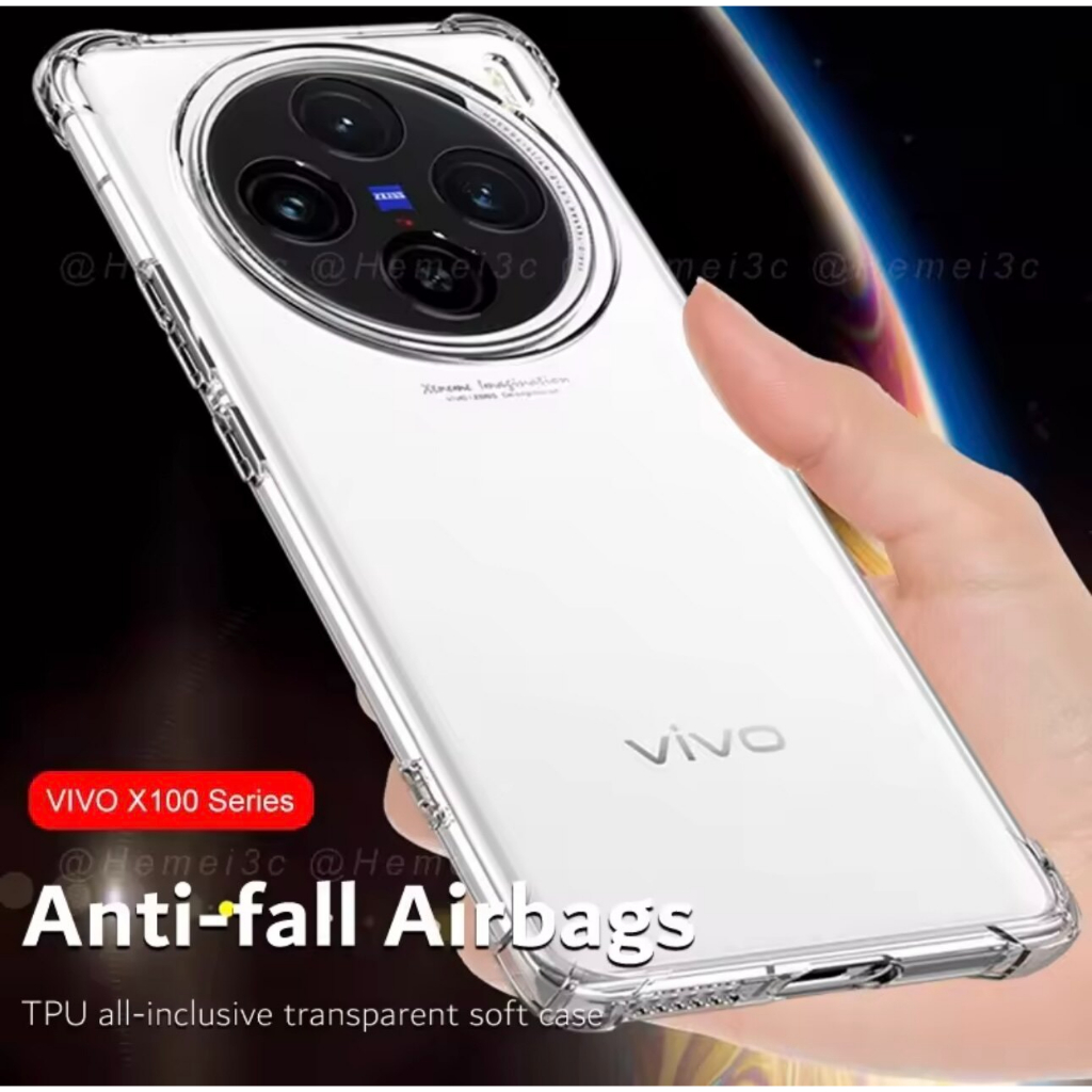 Case Vivo X100 เคสใสนิ่ม กันกระแทก VIVO X100 X100Pro เเบบนิ่ม TPU CASE คลุมกล้อง Shockproof พร้อมส่งจากไทย