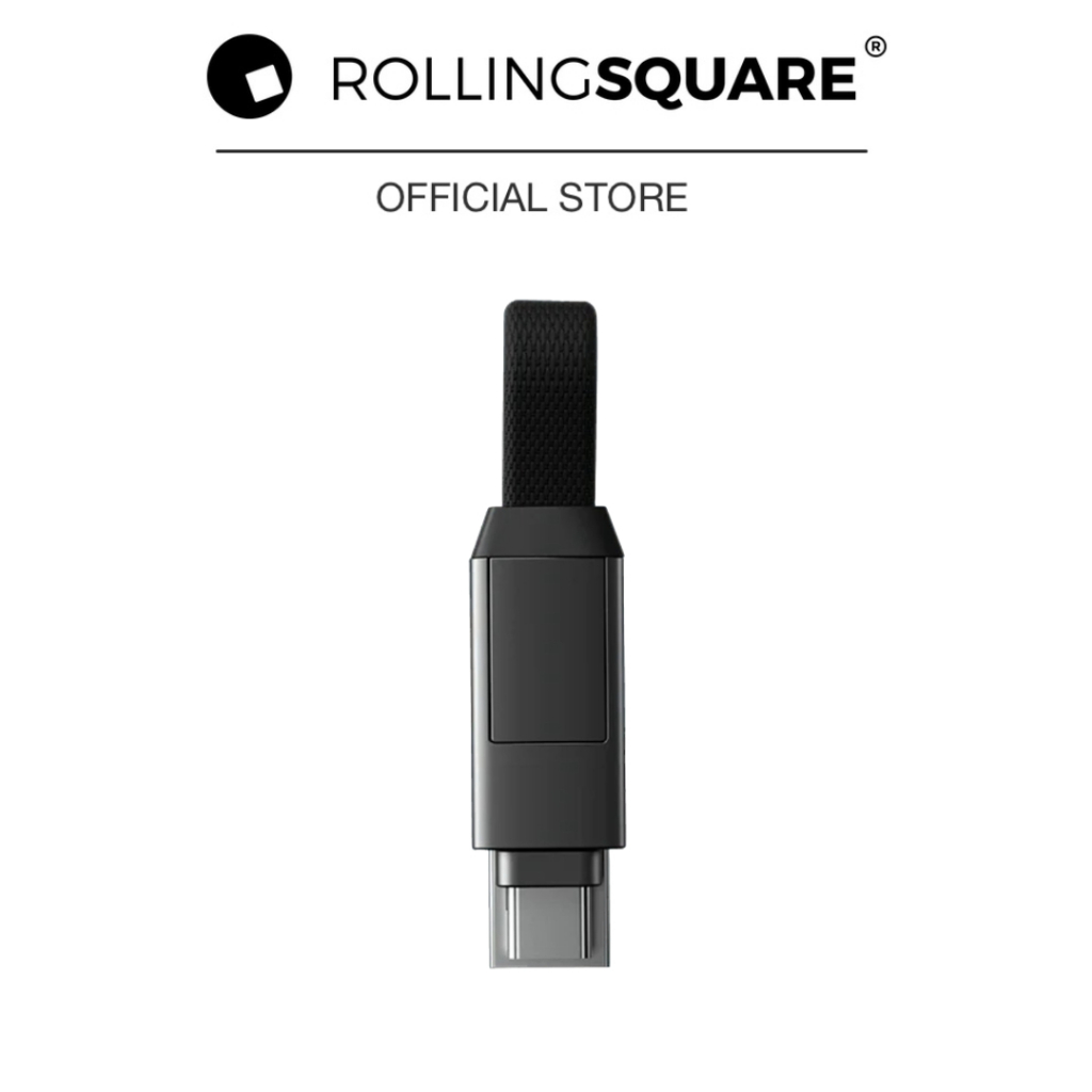 Rolling Square InCharge 6 Mercury Keyring-Gray สายชาร์จ