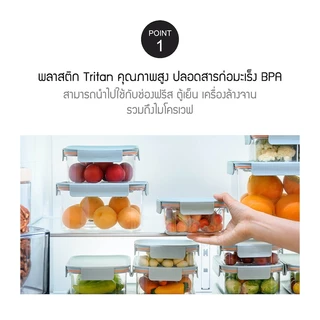 LocknLock กล่องถนอมอาหาร รุ่น Bisfree Modular Plus