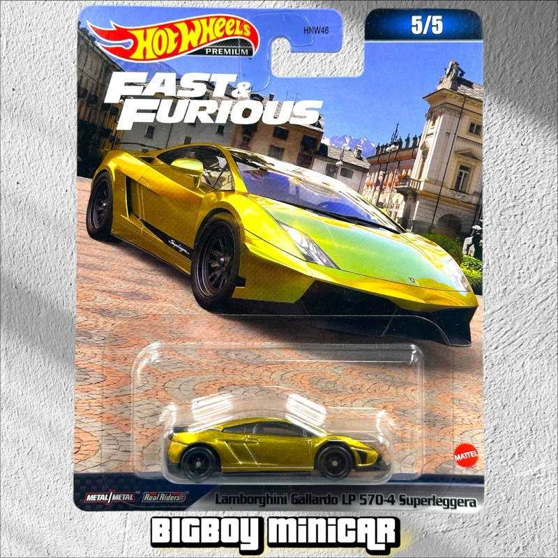 Hot Wheels Premium - Lamborghini Gallardo LP 570-4 Superleggera ล้อยาง