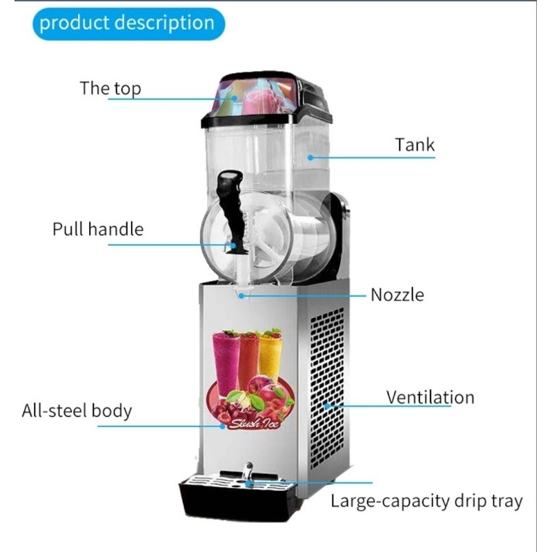 เครื่องทำสเลอปี้ slurpee เครื่องทำน้ำปั่น สเลอปี้