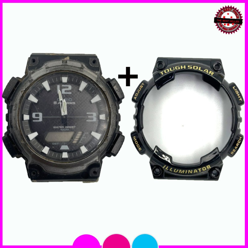 อะไหล่จีชอร์ค คาสิโอ G-shock/Casio  กรอบคาสิโอรุ่น AQS-810W สายแทนกรอบแทนของแท้ พร้อมอุปกรณ์เปลี่ยนครบชุดคุณภาพพรีเมี่ยม