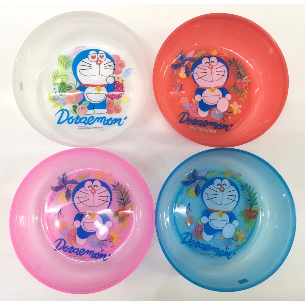 ขันน้ำพลาสติก 20-8 (สีใส) โดเรมอน Green Ware
