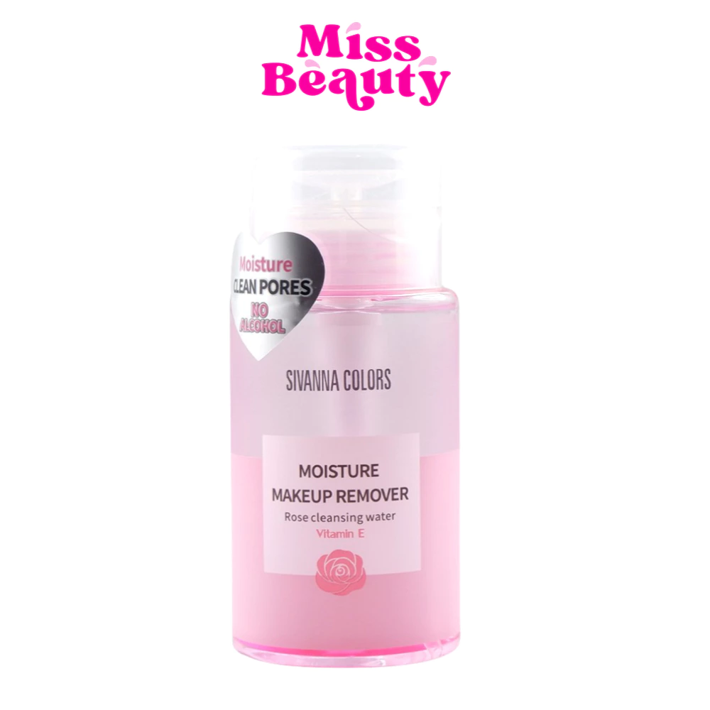 (ขวด) HF103 Sivanna Colors Moisture Makeup Remover Rose Cleansing Water ซีเวนน่า มอยซ์เจอร์ คลีนซิ่ง วอเตอร์ 180 กรัม