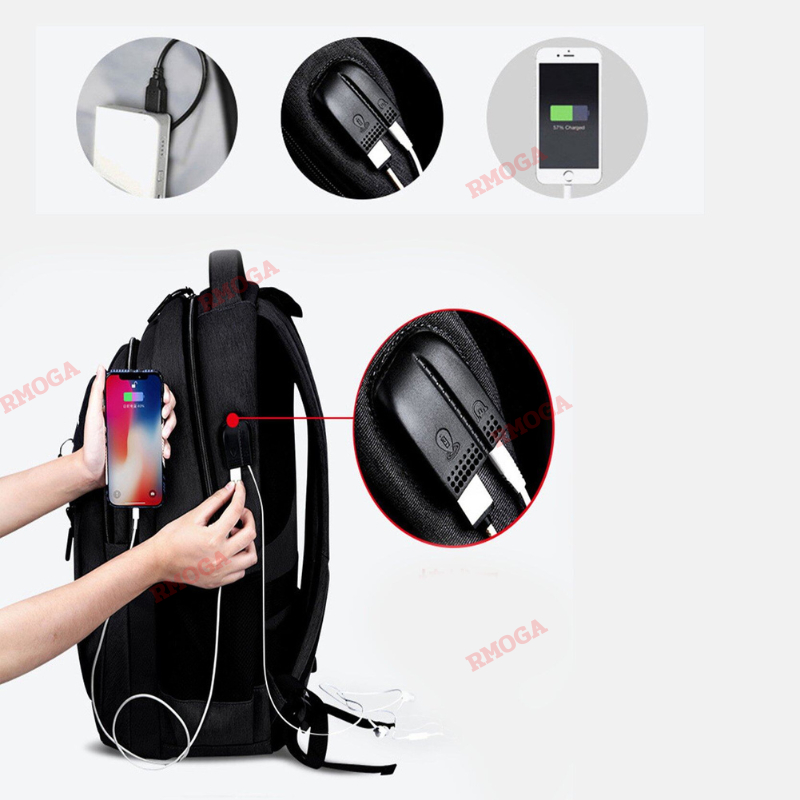 กระเป๋าเป้สะพายหลัง กันน้ำ กระเป๋าผู้ชาย ใส่ของไปทำงาน - รูปที่ 4